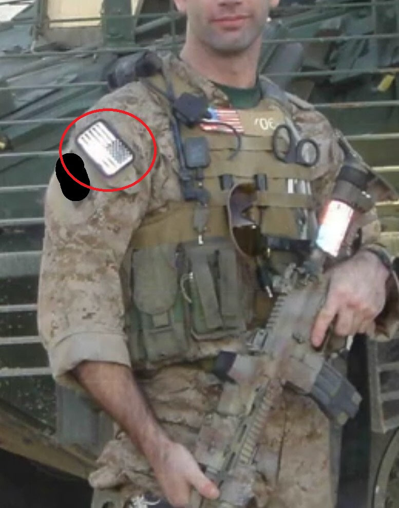 Delta Force (CAG) Reflective / IR Strobe Flag Patch Reproduction