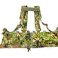 Minimalist Modular Chest Rig Set, Front Split